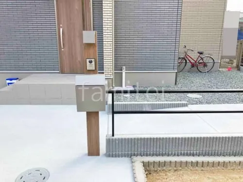 機能門柱 照明あり  LIXIL 木製調FW パターン2 