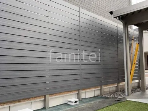 人工木・樹脂 フェンス（木調） F＆F マイティウッド デコll 高尺タイプ 目隠し 木調・ラティス 樹脂