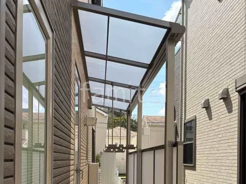 １階テラス屋根 （雨除け） LIXIL スピーネF フラット屋根 スタンダード 壁付