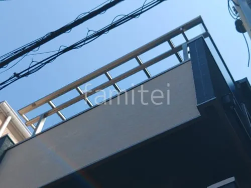 ３階ベランダ屋根  LIXIL テラスVS F 積雪30cm対応 フラット屋根 スタンダード 壁付