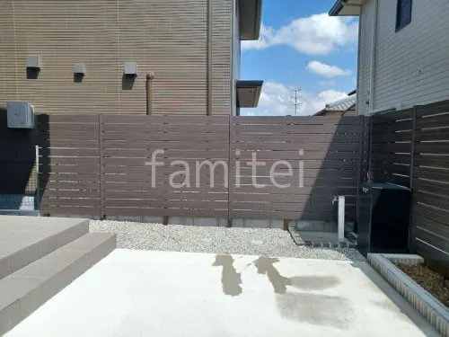 人工木・樹脂 フェンス（木調） F＆F マイティウッド デコll 高尺タイプ 目隠し 木調・ラティス 樹脂