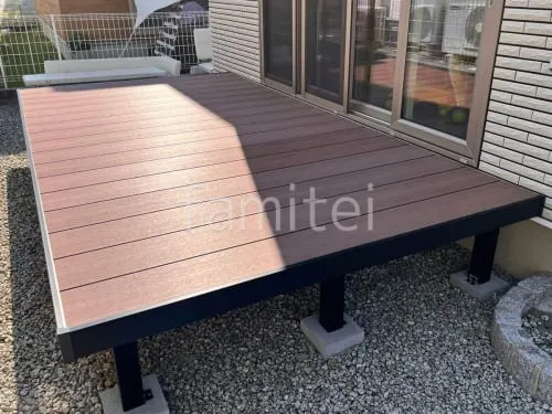 人工木デッキ  三協アルミ 人工木 ヴィラウッド アルミ幕板仕様 