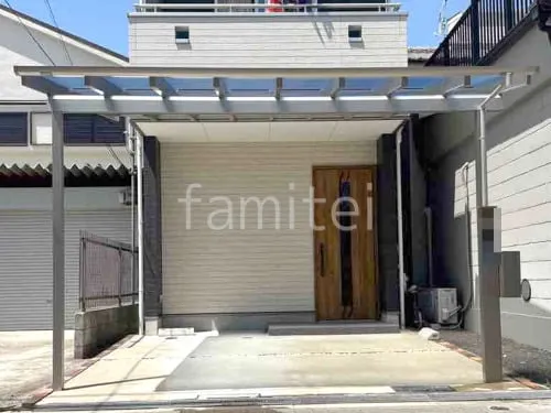 １階テラス屋根 （雨除け） YKKAP ソラリアF フラット屋根 スタンダード 壁付