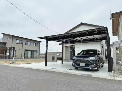 新築シンプル オープン外構