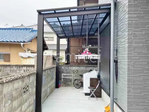 １階テラス屋根 （雨除け） YKKAP 独立式 レセパ Lタイプ フラット屋根 独立式 スタンダード