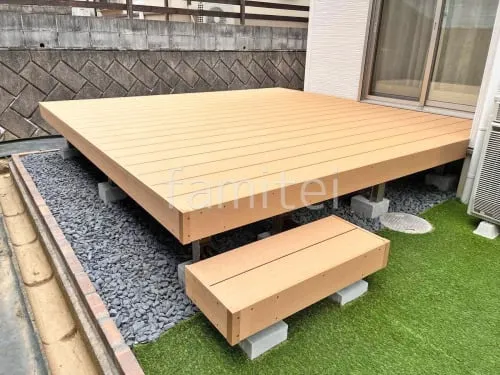 人工木デッキ  LIXIL 人工木 樹ら楽ステージ 