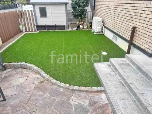 人工芝 防草シート加工 マツモト 人工芝 30mm 