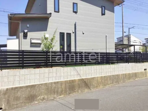 アルミ形材 フェンス LIXIL AB YS3型 横スリット3 目隠し ブロック塀 （化粧ブロック） ユニソン エリダ 