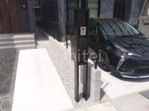 機能門柱 照明なし  YKKAP ルシアスポストユニットHE02型 