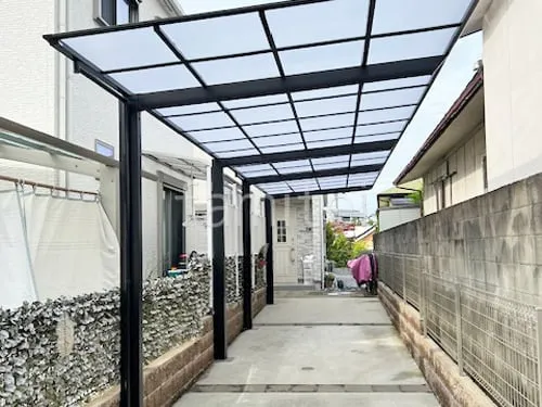 カーポート２台(縦) 連棟 LIXIL ネスカＦ フラット屋根