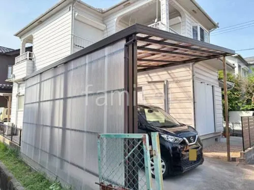 既存テラス屋根 波板張り替え