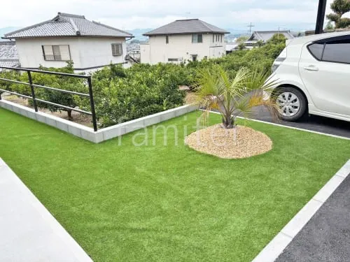 人工芝 防草シート加工 ヨシミツ毛織 リアル人工芝 35mm 