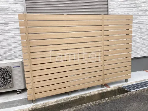 人工木・樹脂 フェンス（木調） F＆F マイティウッド デコll 高尺タイプ 目隠し 木調・ラティス 樹脂