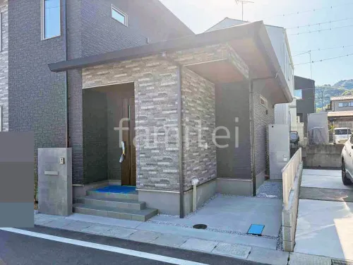 新築シンプル オープン外構