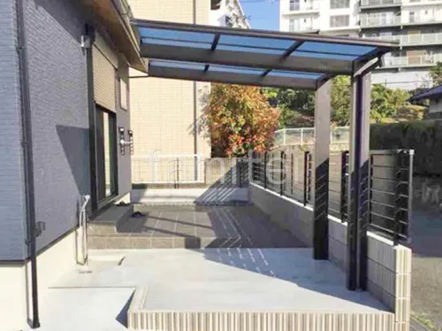 サイクルポート 自転車バイク屋根 YKKAP エフルージュ FIRST フラット屋根