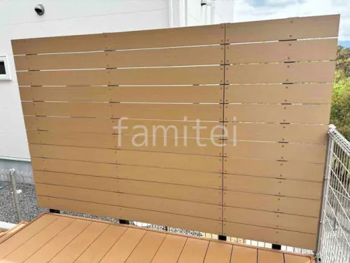 人工木・樹脂 フェンス（木調） F＆F ニコボード 高尺タイプ 目隠し 木調・ラティス 樹脂