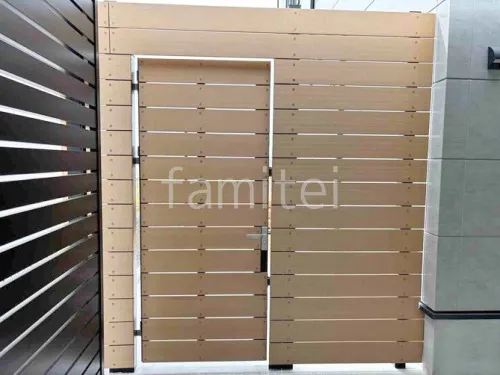 勝手口門扉 F&F ニコボード門扉 片開き