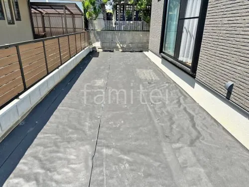 防草シート敷き