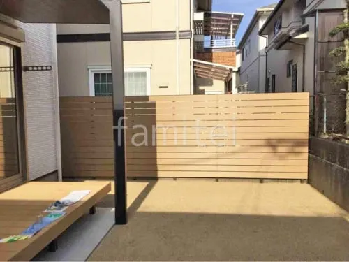 人工木・樹脂 フェンス（木調） F＆F ニコボード 高尺タイプ 目隠し 木調・ラティス 樹脂