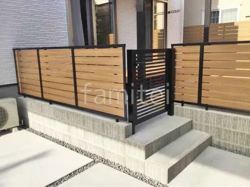 片開き 門扉 LIXIL AB YR3型 太横桟 