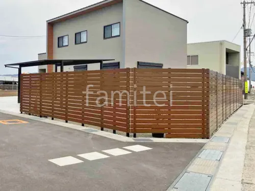 人工木・樹脂 フェンス（木調） F＆F マイティウッド デコll 高尺タイプ 目隠し 木調・ラティス 樹脂