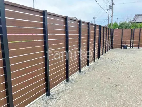 人工木・樹脂 フェンス（木調） F＆F マイティウッド デコll 高尺タイプ 目隠し 木調・ラティス 樹脂