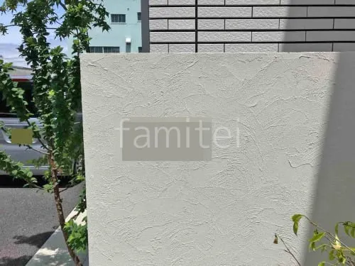 塗り壁門柱 エスケー化研 ベルアート塗装