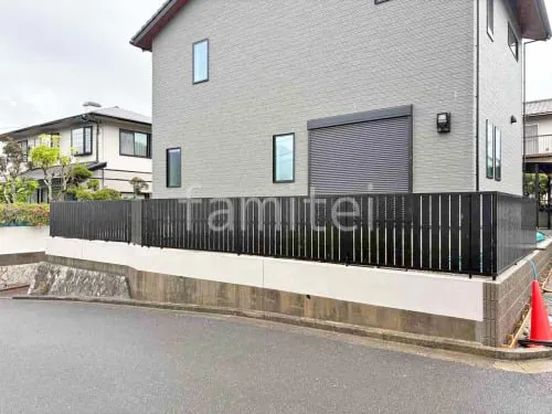 目隠しフェンス塀 LIXIL AB TS2型 塗り壁 タカショー ジョリパット塗装