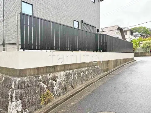 目隠しフェンス塀 LIXIL AB TS2型 塗り壁 タカショー ジョリパット塗装