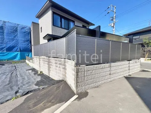 目隠しフェンス塀 LIXIL AB YM2型 化粧ブロック マツオコーポーレーション リブスタンダード5LW