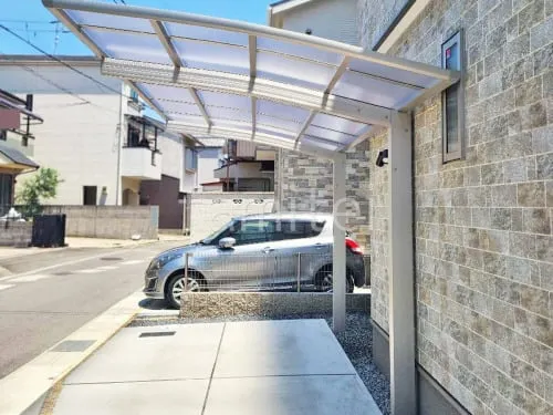 カーポート１台 （単棟）  プライスポートＲ アール屋根