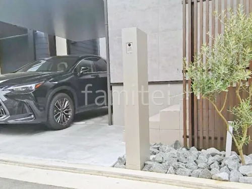 宅配ボックス門柱 （機能門柱 ） LIXIL FT 宅配ボックス付き 