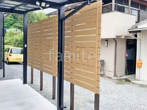 人工木・樹脂 フェンス（木調） F＆F マイティウッド デコll 高尺タイプ 目隠し 木調・ラティス 樹脂