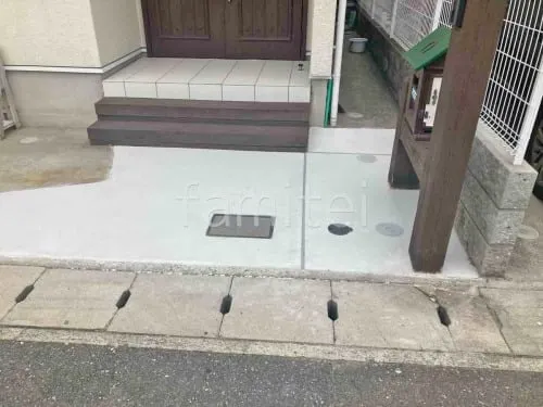 玄関アプローチ 土間コンクリート