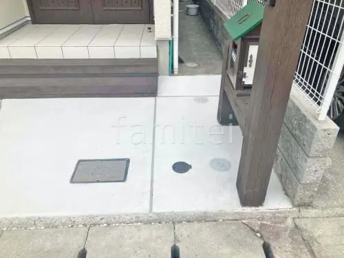 玄関アプローチ 土間コンクリート