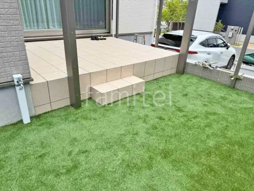 人工芝 防草シート加工 マツモト 人工芝 30mm 