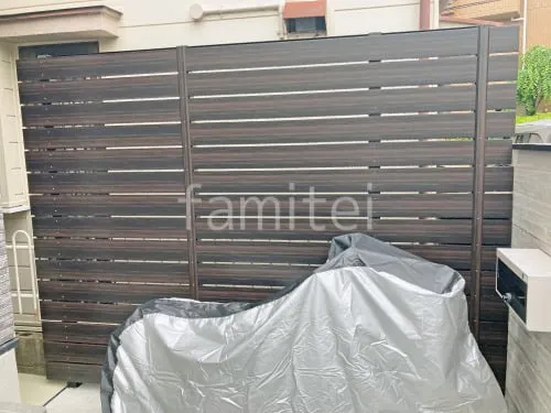 人工木・樹脂 フェンス（木調） F＆F マイティウッド デコll 高尺タイプ 目隠し 木調・ラティス 樹脂