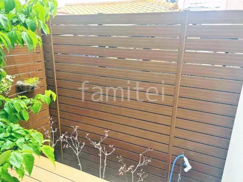 人工木・樹脂 フェンス（木調） F＆F マイティウッド デコll 高尺タイプ 目隠し 木調・ラティス 樹脂