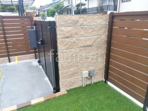 化粧ブロック門塀 ユニソン シャモティ