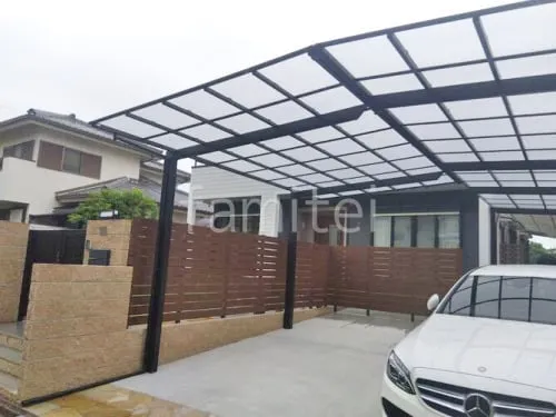 カーポート１台 （単棟） LIXIL ネスカＦ フラット屋根 カーポート２台(縦) 連棟 LIXIL ネスカＦ フラット屋根