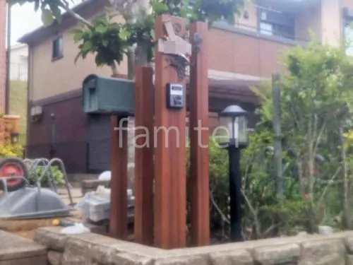 角柱門柱   プランパーツ門柱セット 