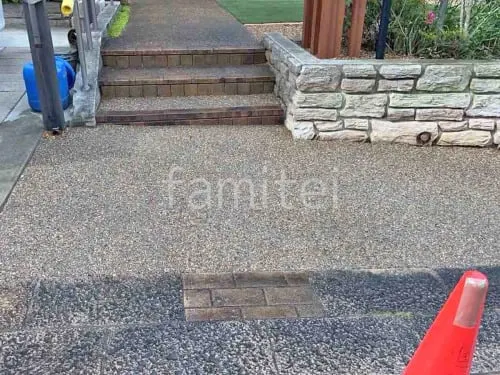 床洗い出し仕上げ ジャミ