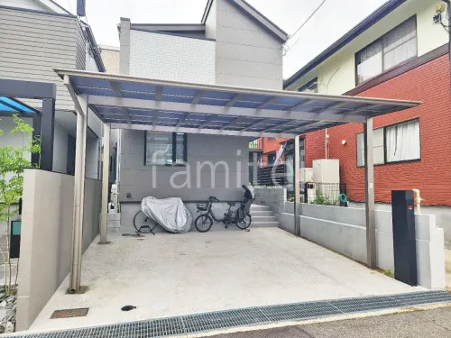 カーポート２台(ワイド) ツイン LIXIL ネスカＦ フラット屋根