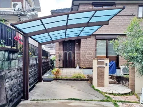 カーポート１台 （単棟） YKKAP アリュース アール屋根