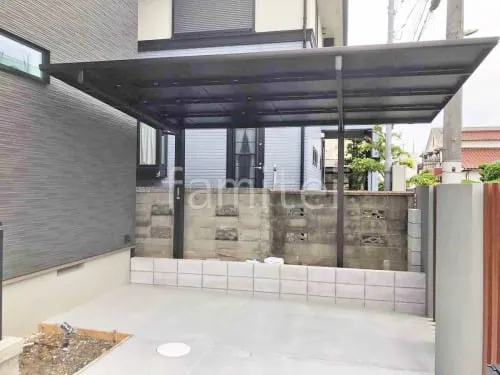 カーポート１台 （単棟） YKKAP エフルージュ FIRST フラット屋根