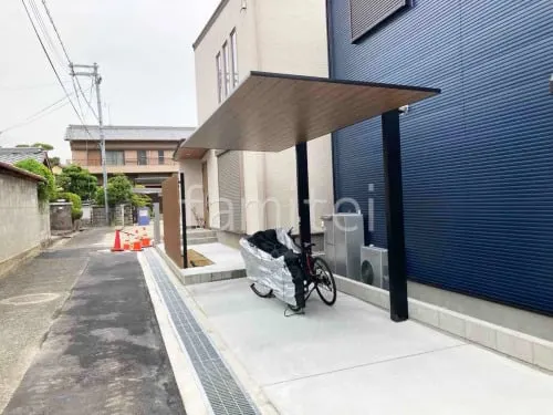 カーポート１台 （単棟） LIXIL 木製調 カーポートSC フラット屋根 吊り下げ屋根