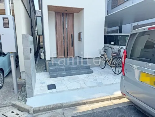 新築シンプル オープン外構