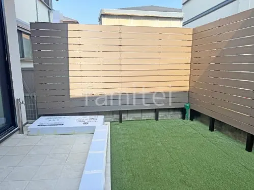 人工木・樹脂 フェンス（木調） F＆F ニコボード 高尺タイプ 目隠し 木調・ラティス 樹脂