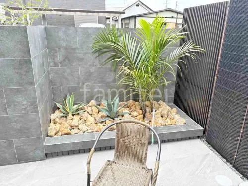 ロックガーデン 割栗石敷き