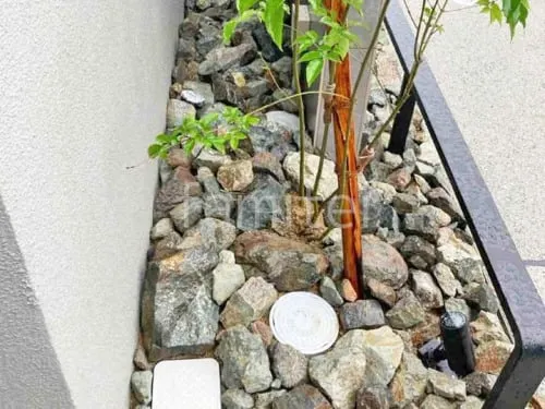 ロックガーデン 割栗石敷き